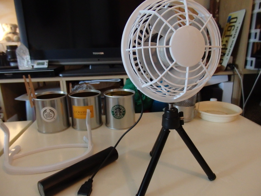 【DIY】ダイソーのmini扇風機をプチ改造