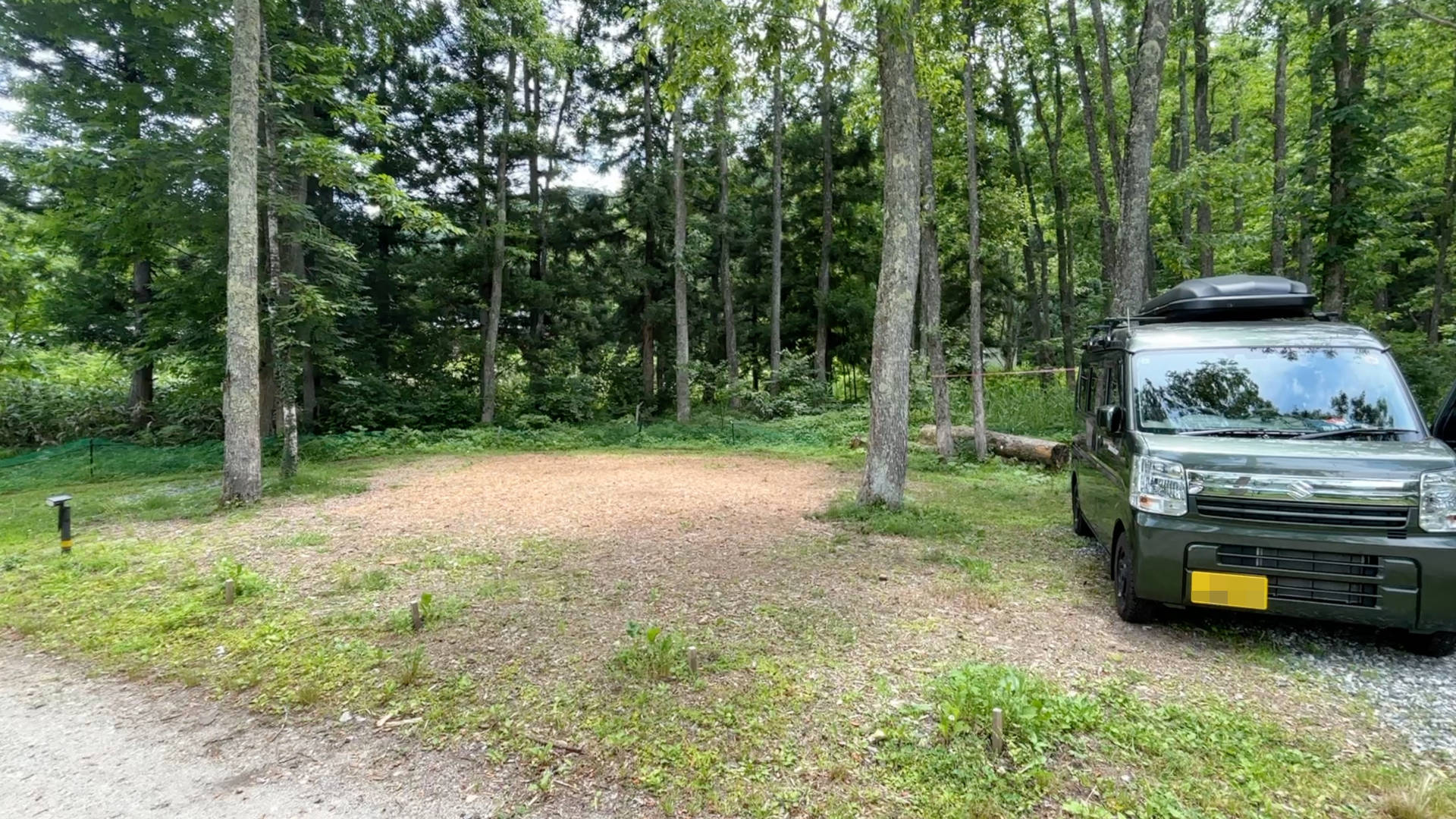 【軽バンキャンプ31】白馬森のわさび農園オートキャンプ場