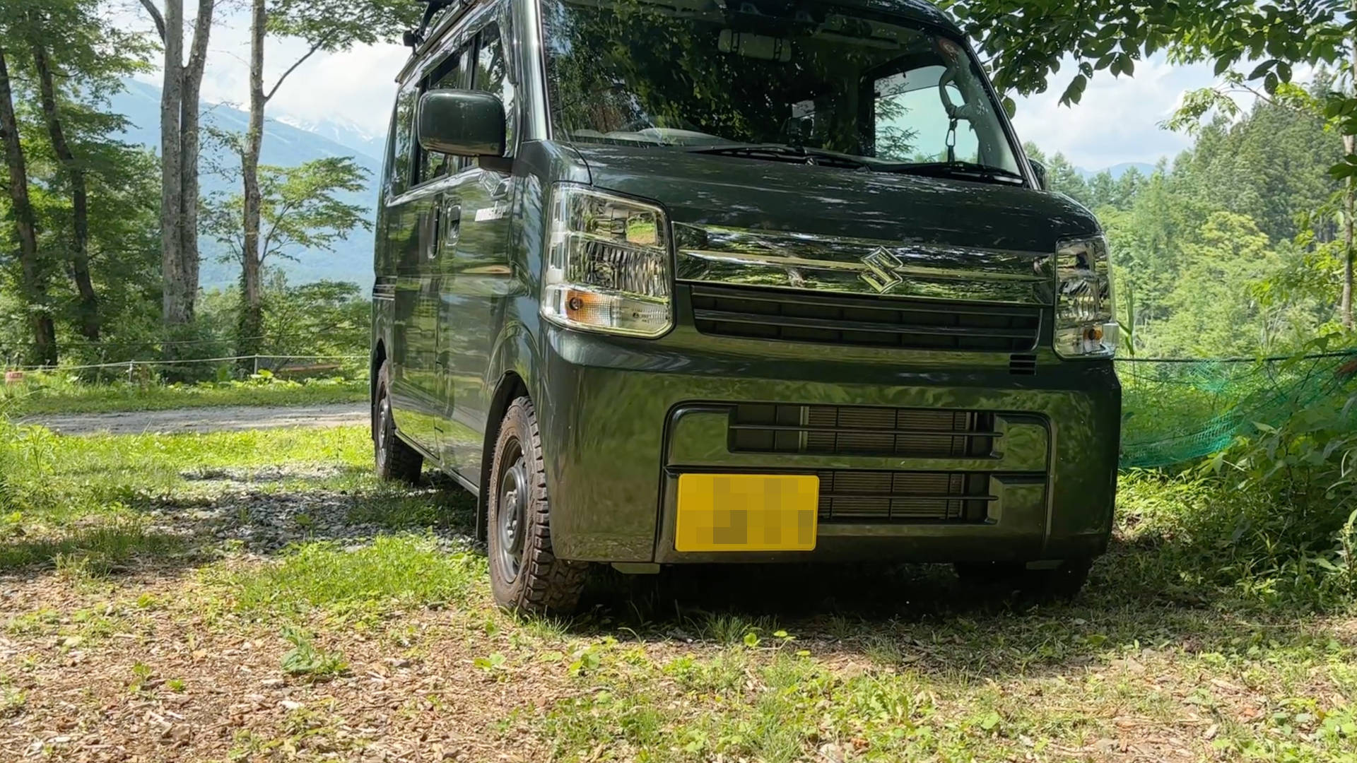 【軽バンキャンプ31】白馬森のわさび農園オートキャンプ場