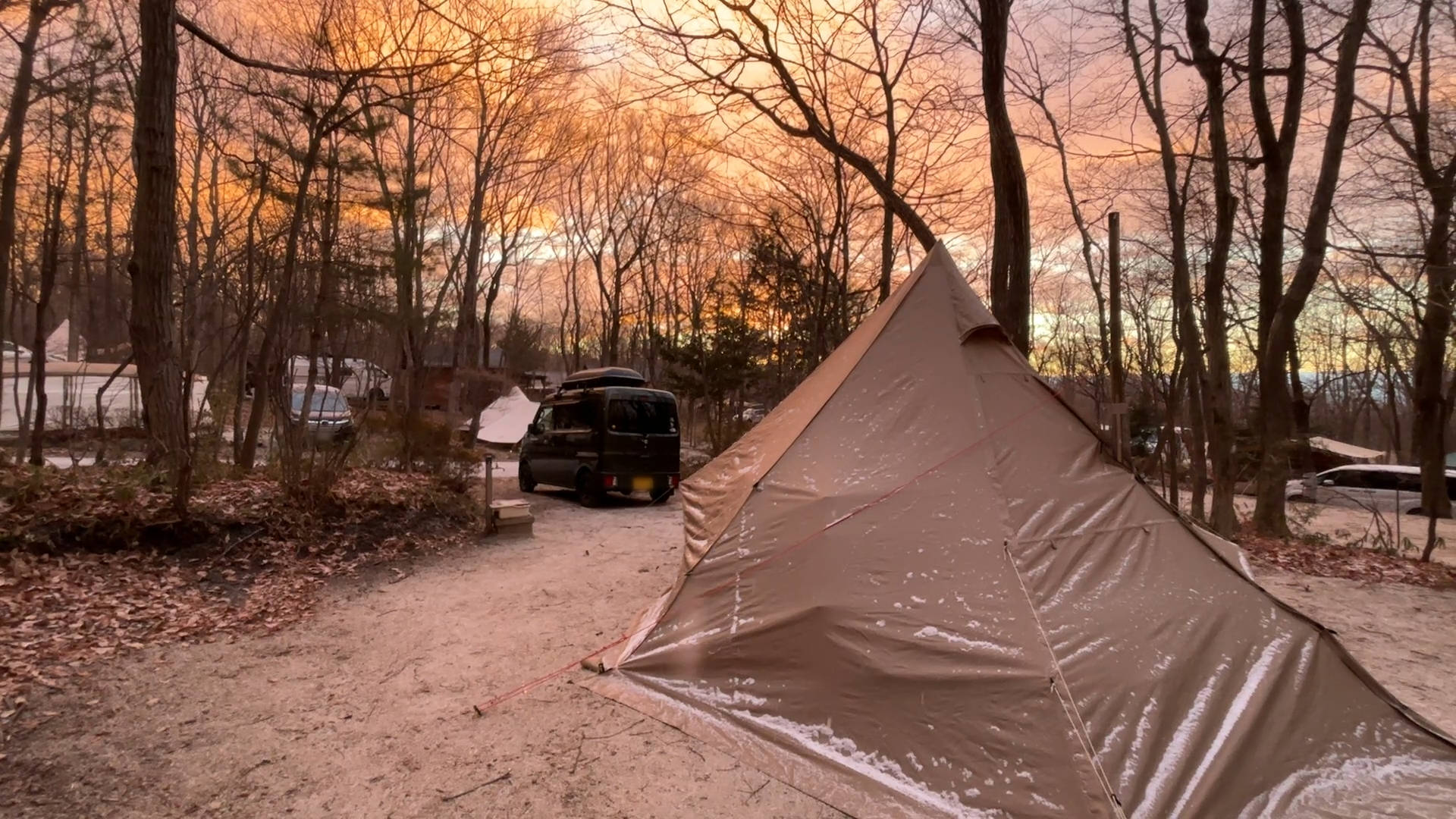 【軽バンキャンプ37】初年越しキャンプはMt.SUMIの薪ストーブでぬくぬく