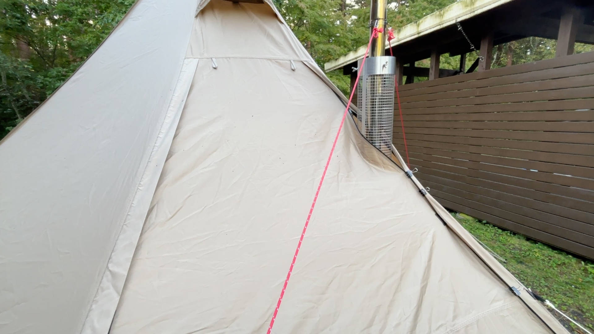 【軽バンキャンプ35】ポリエステルのテント、サバティカルMorning gloryシンセティックでMt.SUMIの薪ストーブを2日間使ってみた