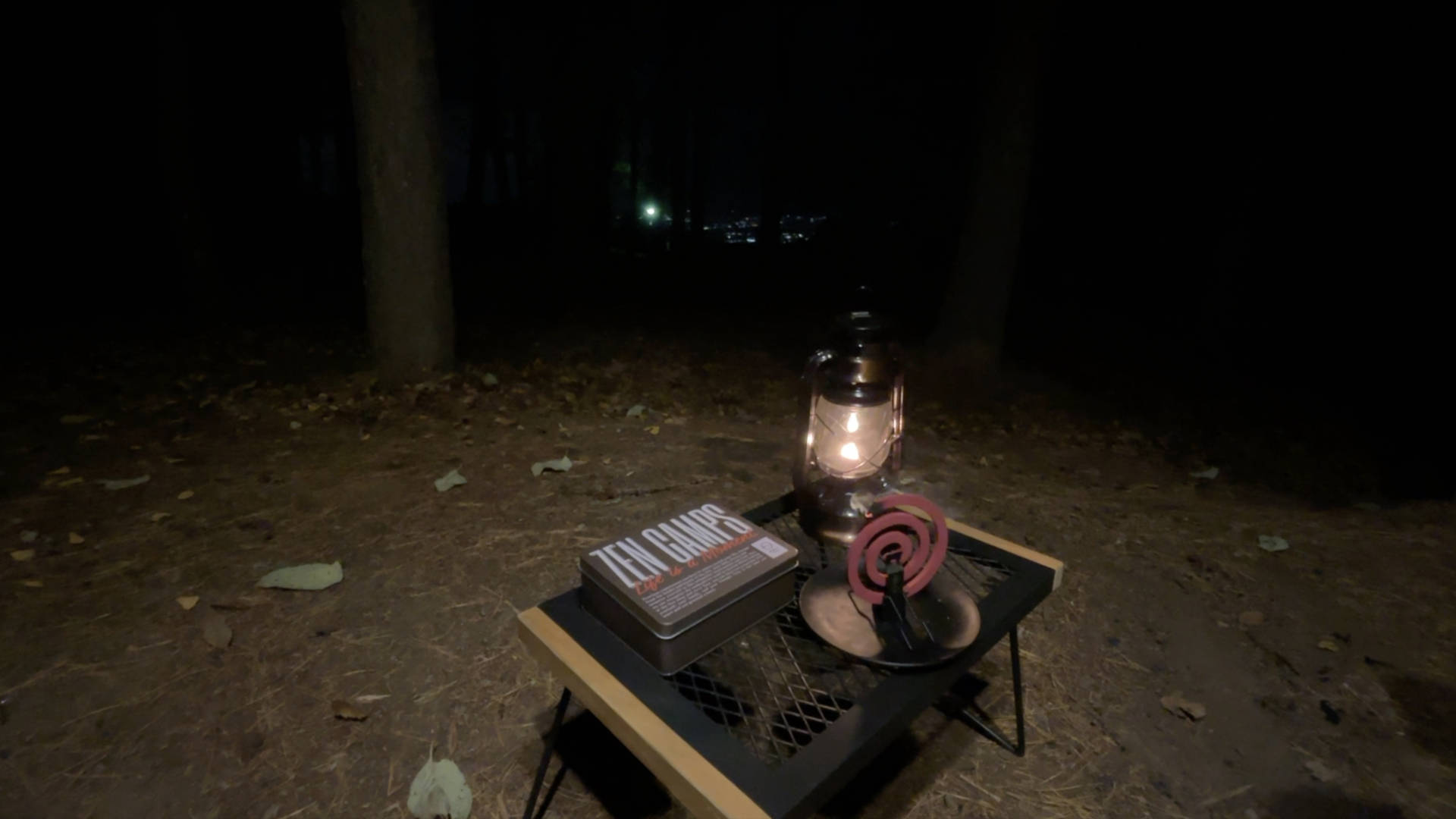 【軽バンキャンプ36】夜景と薪ストーブで最高の癒し時間