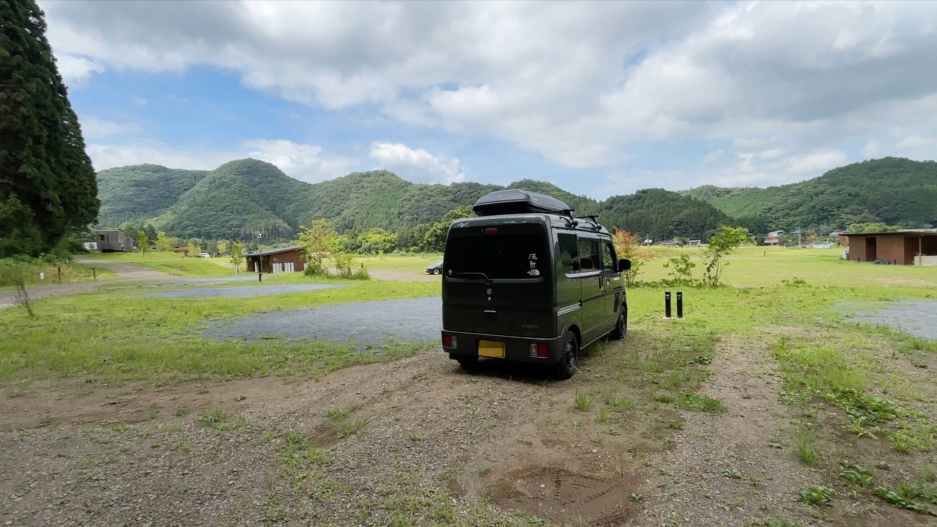 【軽バンキャンプ32】台風接近中のスノーピーク鹿沼キャンプフィールド&スパでキャンプ