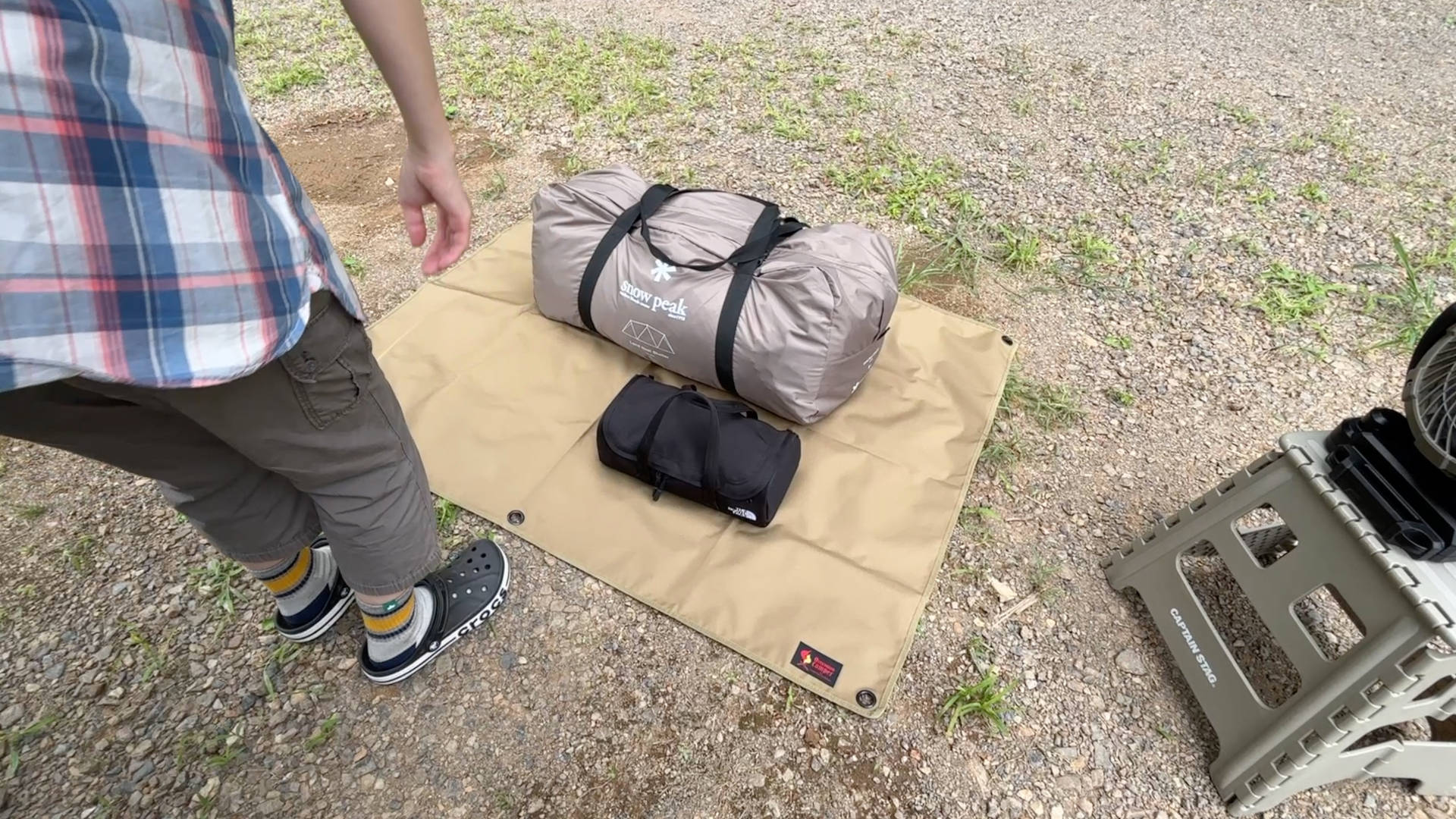 【軽バンキャンプ32】台風接近中のスノーピーク鹿沼キャンプフィールド&スパでキャンプ