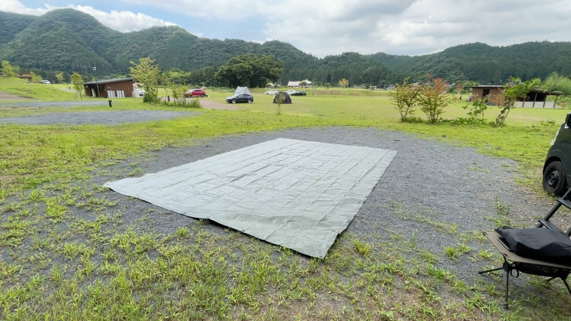 【軽バンキャンプ32】台風接近中のスノーピーク鹿沼キャンプフィールド&スパでキャンプ